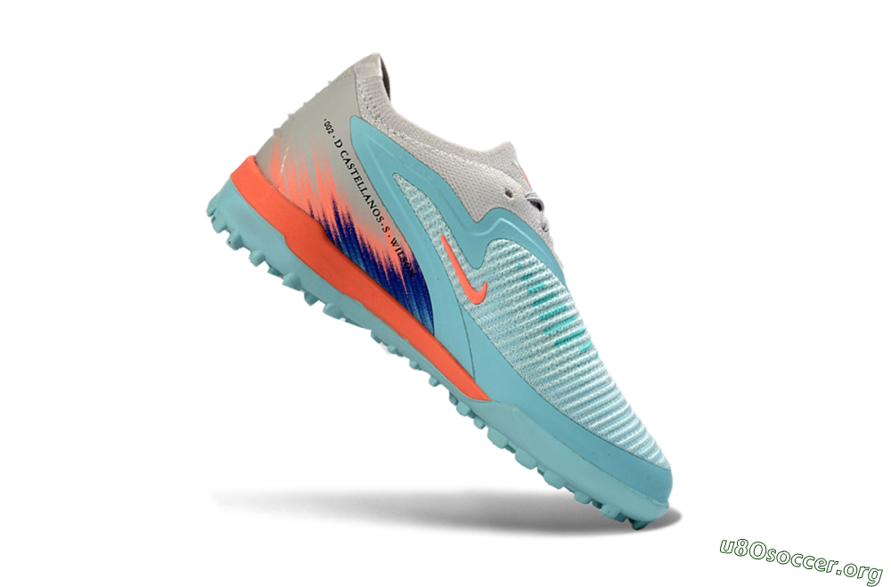 Nike Phantom 6 Elite Low TF Football Shoes - Blue/Aqua Breeze/Coral Burst 0