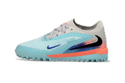 Nike Phantom 6 Elite Low TF Football Shoes - Blue/Aqua Breeze/Coral Burst