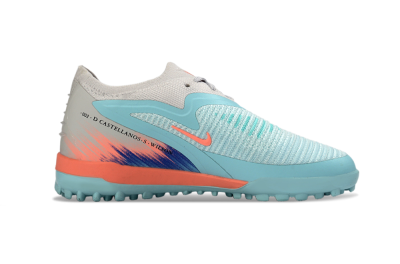 Nike Phantom 6 Elite Low TF Football Shoes - Blue/Aqua Breeze/Coral Burst