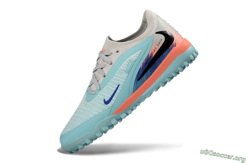 Nike Phantom 6 Elite Low TF Football Shoes - Blue/Aqua Breeze/Coral Burst 4