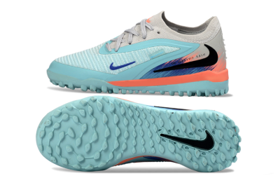 Nike Phantom 6 Elite Low TF Football Shoes - Blue/Aqua Breeze/Coral Burst