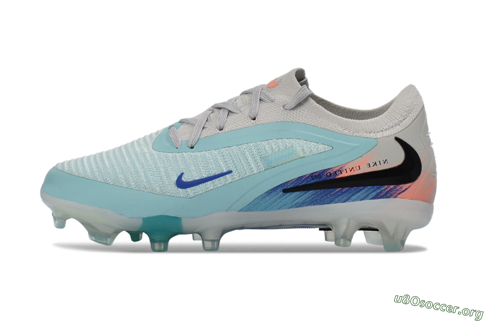 Nike Phantom 6 Elite Low FG Football Boots - Aqua/Soft Coral/Sky Blue 2