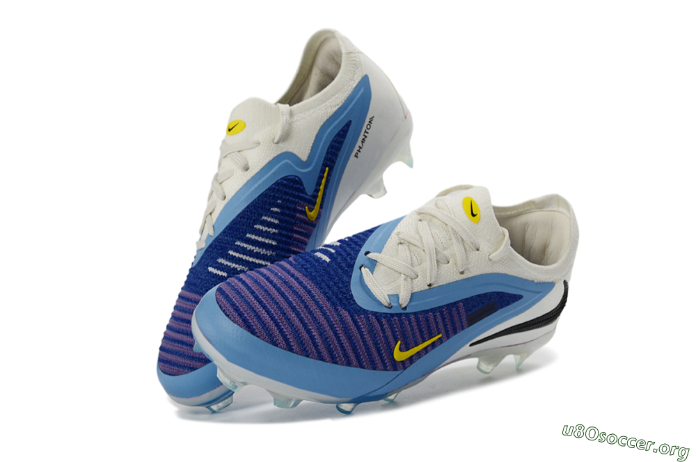 Nike Phantom 6 Elite Low FG Football Boots - Blue/Sky Blue/Deep Purple 3