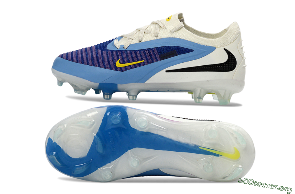 Nike Phantom 6 Elite Low FG Football Boots - Blue/Sky Blue/Deep Purple 1