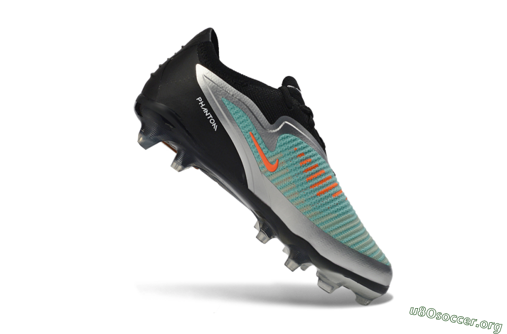Nike Phantom 6 Elite Low FG Football Boots - Aqua/Metallic Silver/Black 0