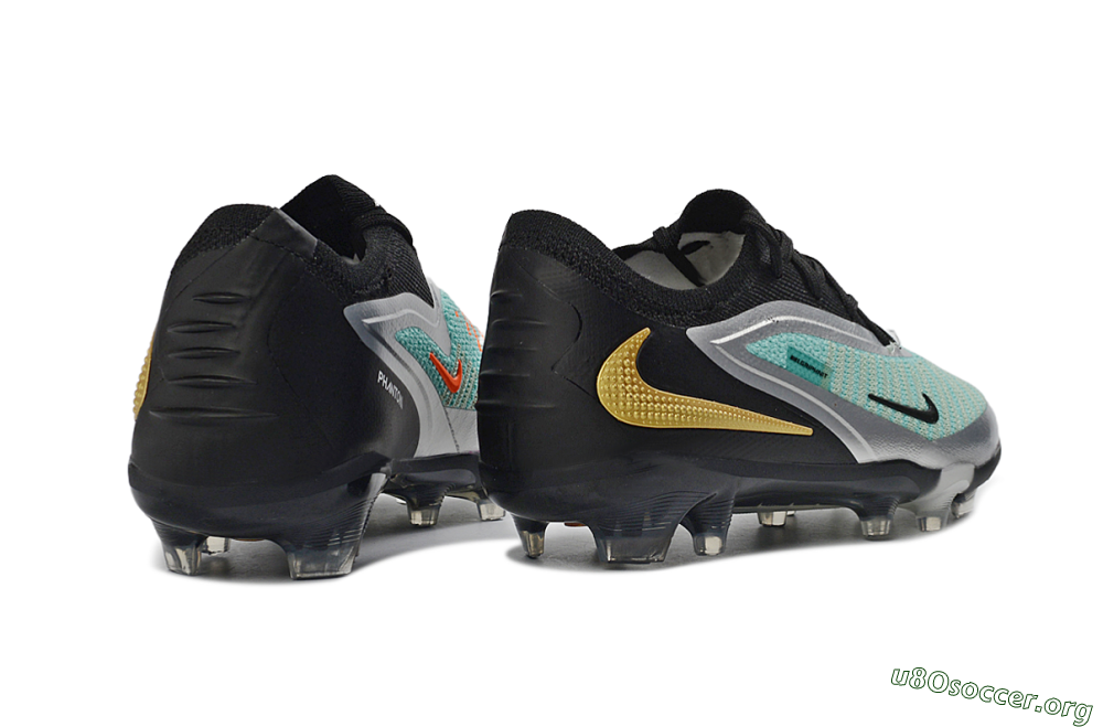 Nike Phantom 6 Elite Low FG Football Boots - Aqua/Metallic Silver/Black 5