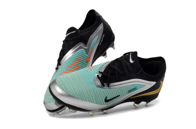Nike Phantom 6 Elite Low FG Football Boots - Aqua/Metallic Silver/Black