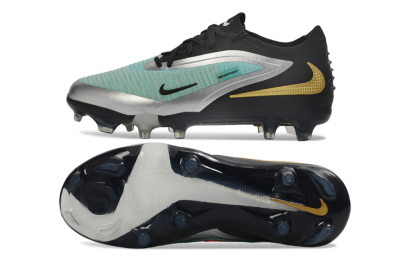 Nike Phantom 6 Elite Low FG Football Boots - Aqua/Metallic Silver/Black