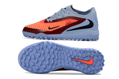 Nike Phantom 6 Elite Low TF Football Shoes - Blue/Coral Red/Steel Blue