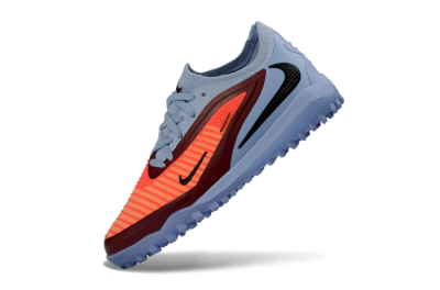 Nike Phantom 6 Elite Low TF Football Shoes - Blue/Coral Red/Steel Blue