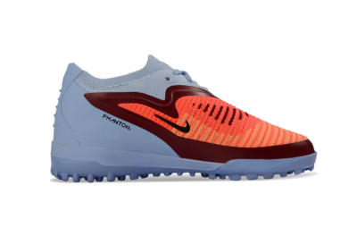 Nike Phantom 6 Elite Low TF Football Shoes - Blue/Coral Red/Steel Blue