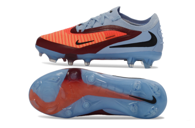 Nike Phantom 6 Elite Low FG Football Boots - Blue/Coral Breeze/Crimson Burst