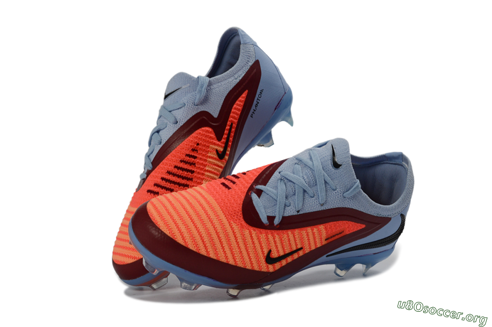 Nike Phantom 6 Elite Low FG Football Boots - Blue/Coral Breeze/Crimson Burst 3