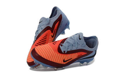 Nike Phantom 6 Elite Low FG Football Boots - Blue/Coral Breeze/Crimson Burst