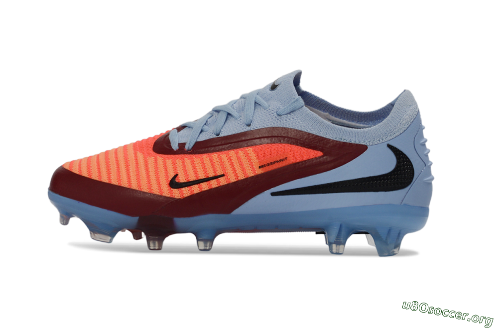 Nike Phantom 6 Elite Low FG Football Boots - Blue/Coral Breeze/Crimson Burst 2
