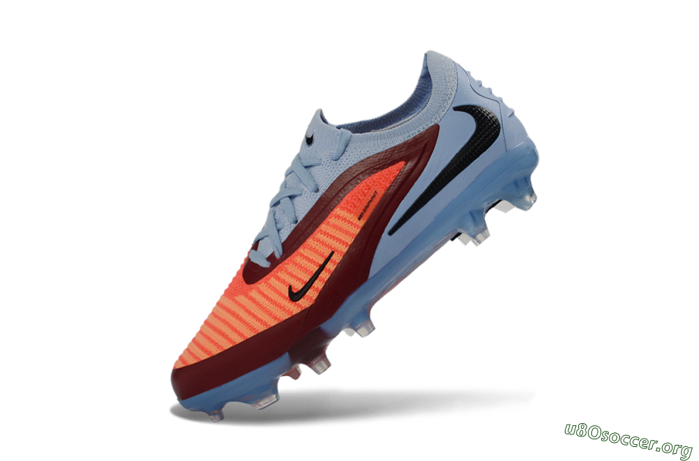 Nike Phantom 6 Elite Low FG Football Boots - Blue/Coral Breeze/Crimson Burst 4