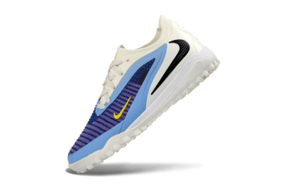 Nike Phantom 6 Elite Low TF Football Shoes - Blue/Bright Yellow/Cream White