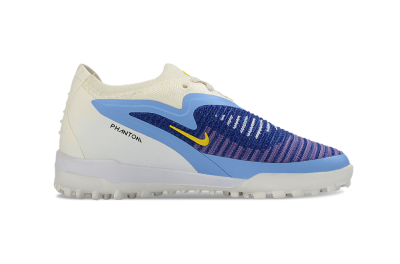 Nike Phantom 6 Elite Low TF Football Shoes - Blue/Bright Yellow/Cream White