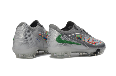 Nike Phantom 6 Elite Low FG Football Boots - Silver/Electric Green/Colorful Pattern