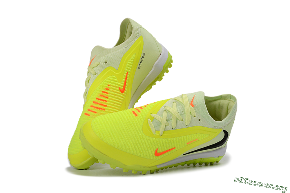Nike Phantom 6 Elite Low TF Football Shoes - Yellow/Neon Green/Black 3