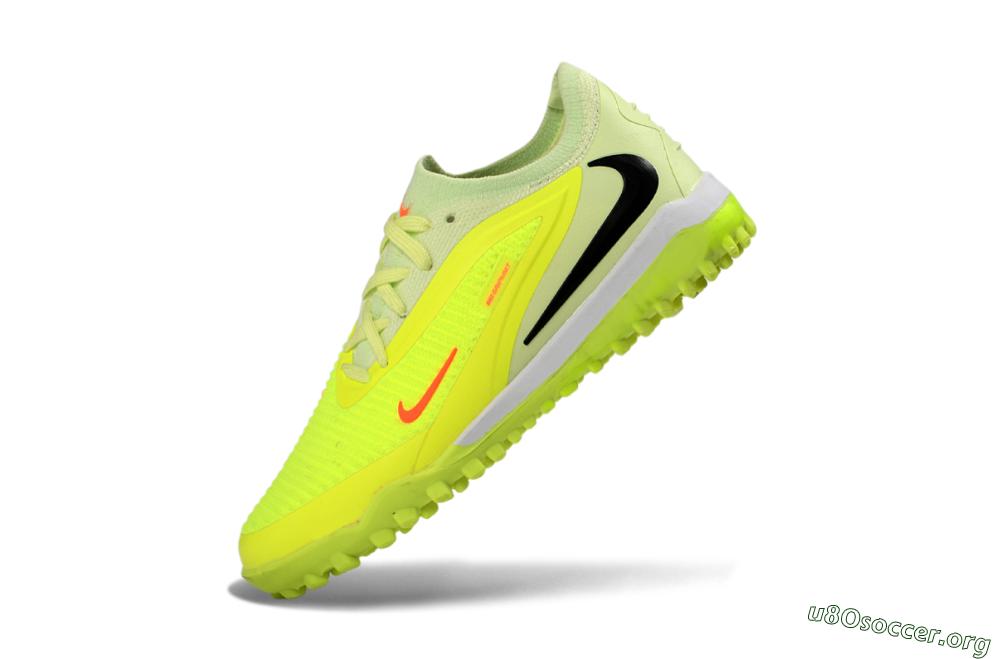 Nike Phantom 6 Elite Low TF Football Shoes - Yellow/Neon Green/Black 4