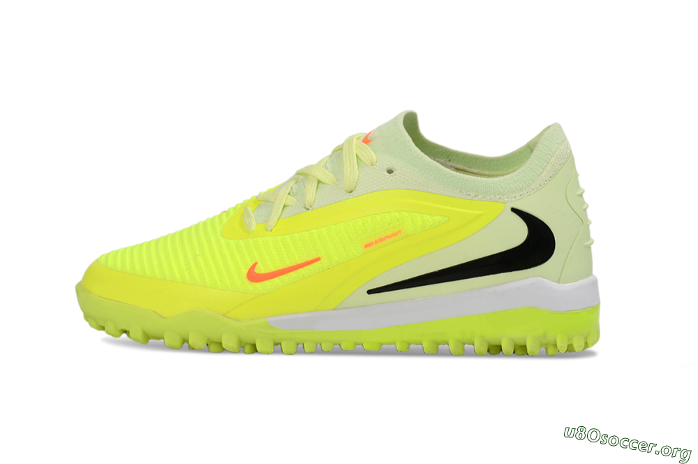 Nike Phantom 6 Elite Low TF Football Shoes - Yellow/Neon Green/Black 2