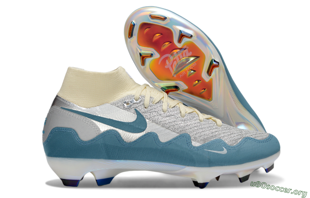 Nike Air Zoom Mercurial Superfly 10 Elite FG Football Boots - Blue/Sky Blue/Soft Cream 2