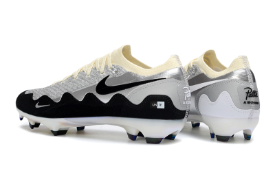 Nike Air Zoom Mercurial Vapor 16 Elite FG Football Boots - White/Light Gray/Metallic Silver