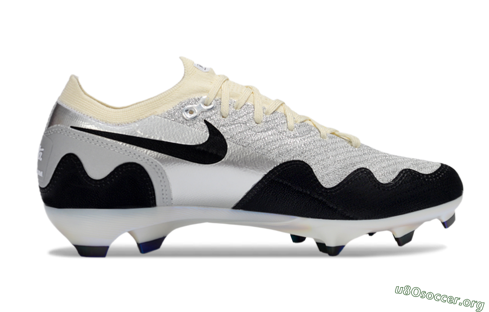 Nike Air Zoom Mercurial Vapor 16 Elite FG Football Boots - White/Light Gray/Metallic Silver 5