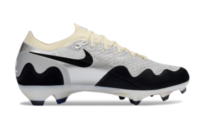 Nike Air Zoom Mercurial Vapor 16 Elite FG Football Boots - White/Light Gray/Metallic Silver