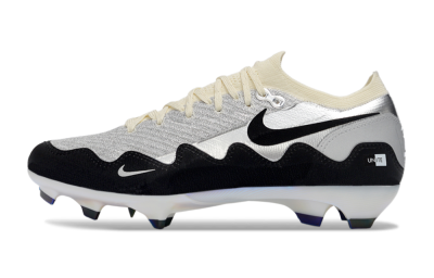Nike Air Zoom Mercurial Vapor 16 Elite FG Football Boots - White/Light Gray/Metallic Silver