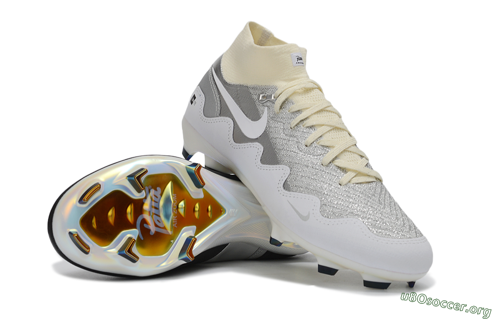 Nike Air Zoom Mercurial Superfly 10 Elite FG Football Boots - White/Metallic Silver/Champagne 1