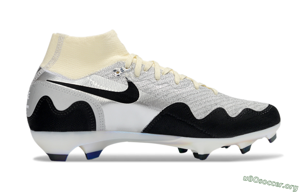 Nike Air Zoom Mercurial Superfly 10 Elite FG Football Boots - White/Metallic Silver/Champagne 5