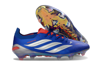 Adidas Predator 26 Elite FG Football Boots - Blue/Electric Blue/Fiery Red