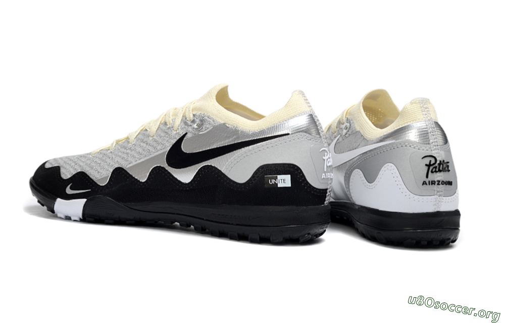 Nike Air Zoom Mercurial Vapor 16 Elite TF Football Shoes - White/Slate Grey/Soft Cream 4