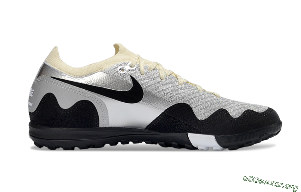 Nike Air Zoom Mercurial Vapor 16 Elite TF Football Shoes - White/Slate Grey/Soft Cream 5