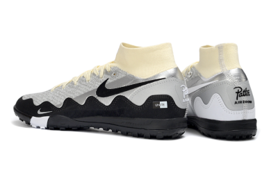 Nike Air Zoom Mercurial Superfly 10 Elite TF Football Shoes - Gray/Light Gray/Black