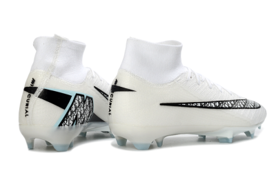 Nike Air Zoom Mercurial Superfly 10 Elite FG Football Boots - White/Black/Light Blue