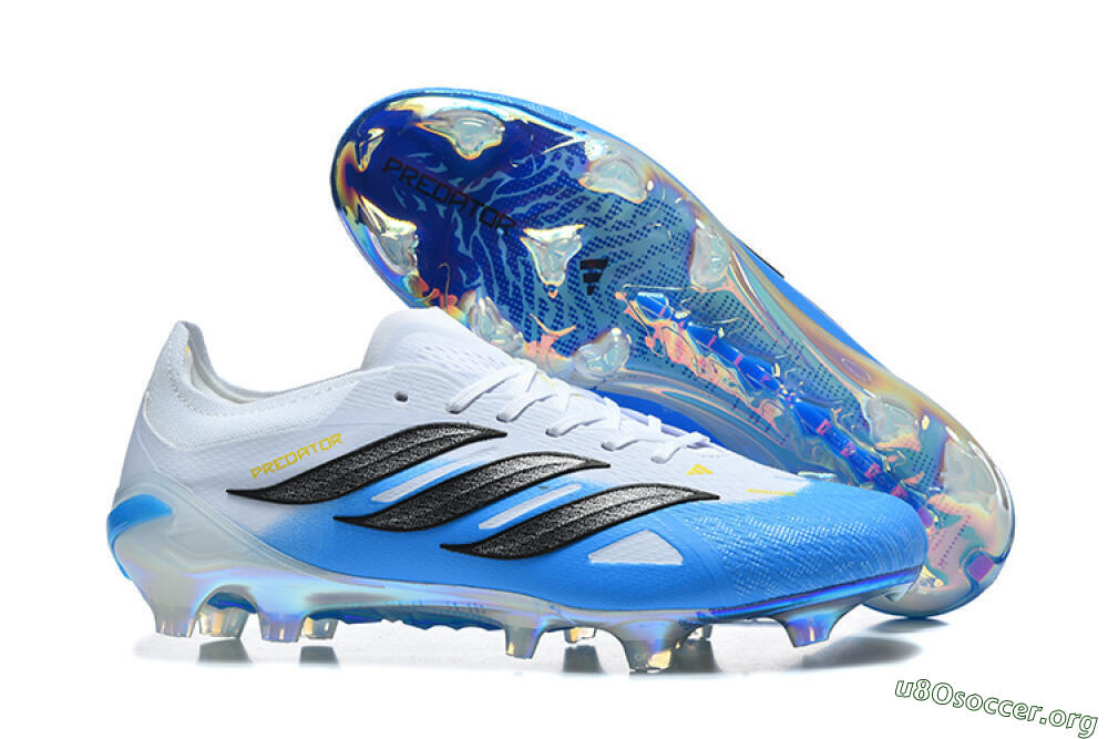 Adidas Predator 26 Elite FG Football Boots - Blue/Sky Blue/Steel Grey 2