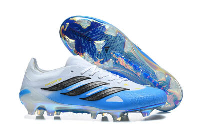 Adidas Predator 26 Elite FG Football Boots - Blue/Sky Blue/Steel Grey