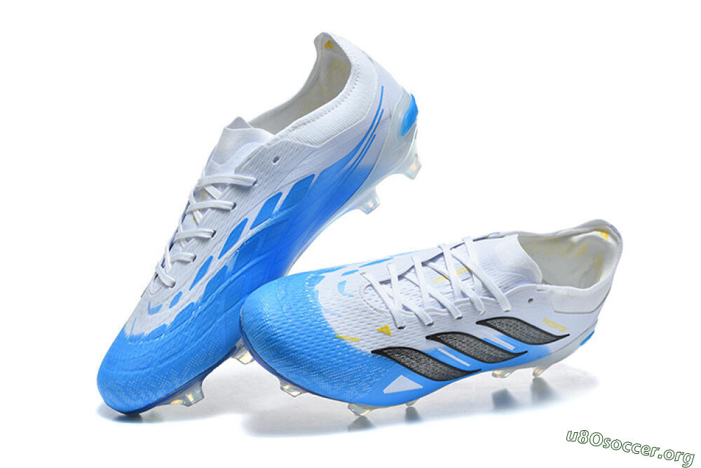 Adidas Predator 26 Elite FG Football Boots - Blue/Sky Blue/Steel Grey 6