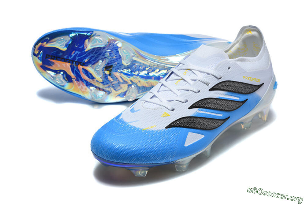 Adidas Predator 26 Elite FG Football Boots - Blue/Sky Blue/Steel Grey 0