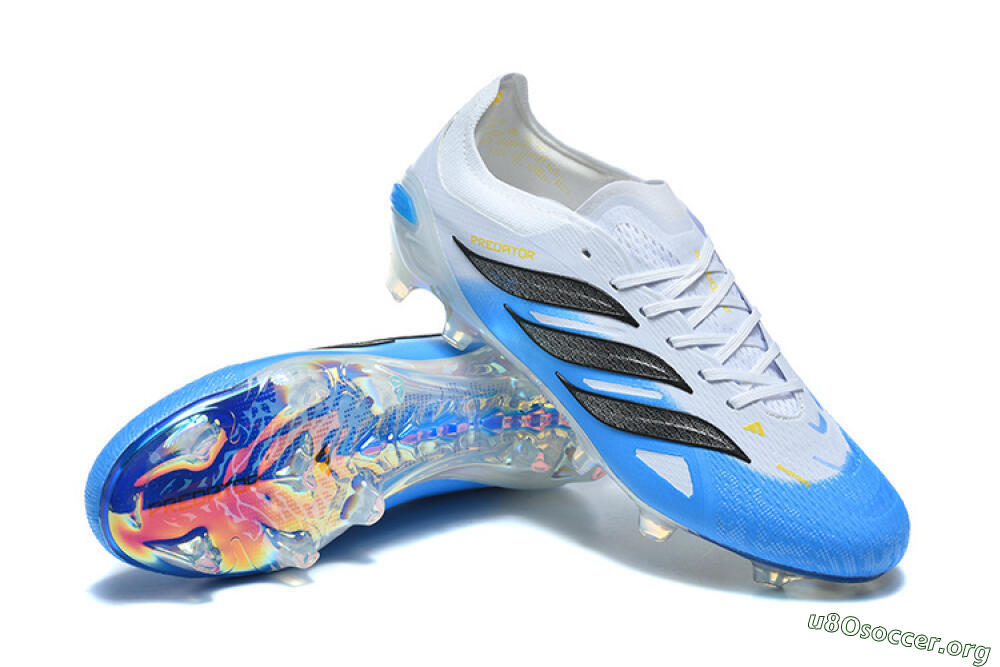 Adidas Predator 26 Elite FG Football Boots - Blue/Sky Blue/Steel Grey 4