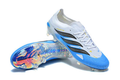 Adidas Predator 26 Elite FG Football Boots - Blue/Sky Blue/Steel Grey