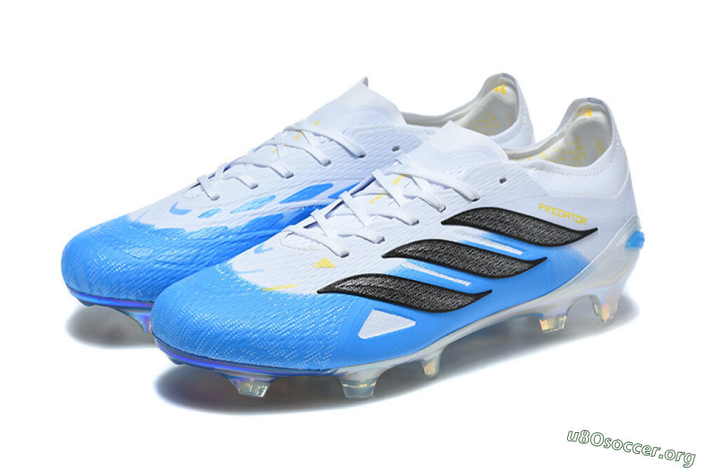 Adidas Predator 26 Elite FG Football Boots - Blue/Sky Blue/Steel Grey 5