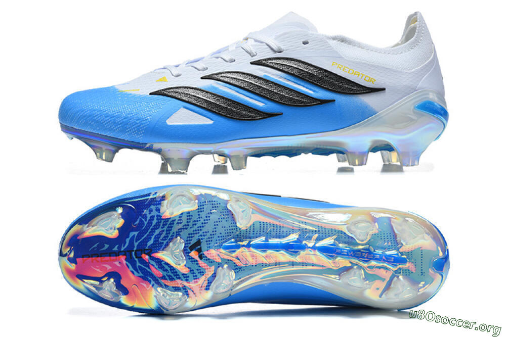 Adidas Predator 26 Elite FG Football Boots - Blue/Sky Blue/Steel Grey 1