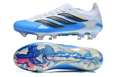 Adidas Predator 26 Elite FG Football Boots - Blue/Sky Blue/Steel Grey