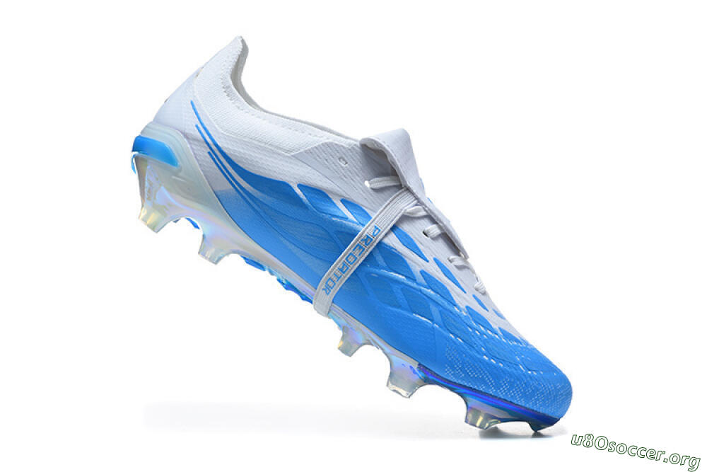 Adidas Predator 26 Elite Fold-Over Tongue FG Football Boots - Blue/Electric Blue/Soft Gray 7