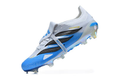 Adidas Predator 26 Elite Fold-Over Tongue FG Football Boots - Blue/Electric Blue/Soft Gray