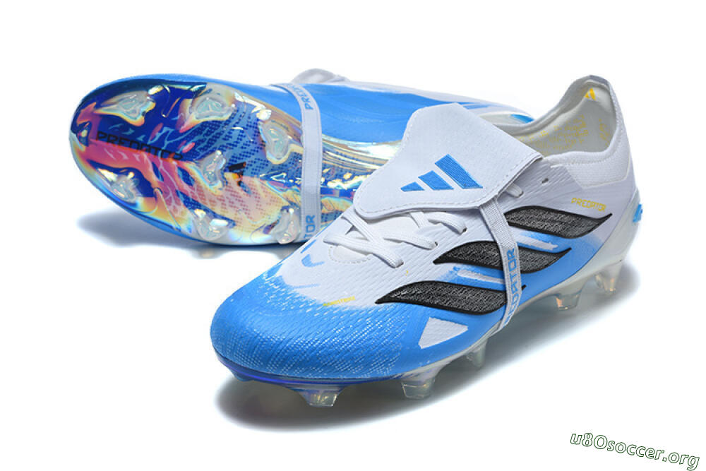 Adidas Predator 26 Elite Fold-Over Tongue FG Football Boots - Blue/Electric Blue/Soft Gray 0